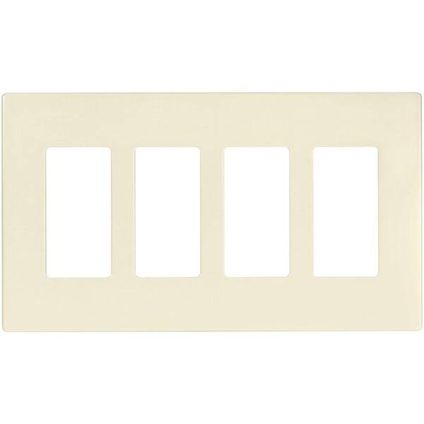 Eaton Almond 4-Gang Decorator/Rocker Wall Plate (1-Pack)