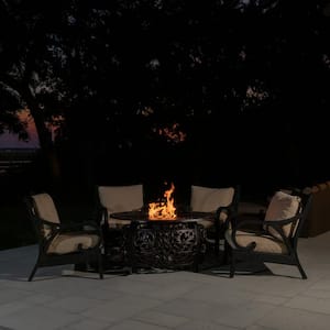 Toulon 48 in. W x 24 in. H Outdoor Gas Fire Pit