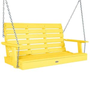 Riverside 4ft. 2-Person Sunbeam Yellow Recycled Plastic Porch Swing