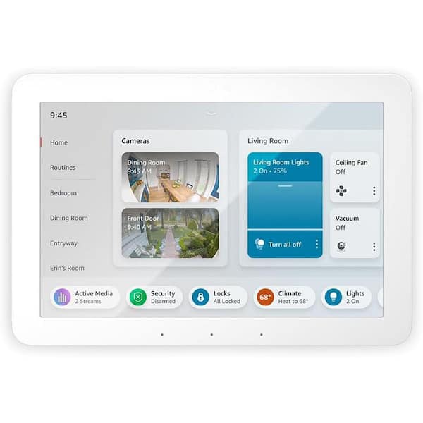 Echo Hub 8 in. Smart Home Control Panel with Alexa Compatible with Over 140,000 Devices