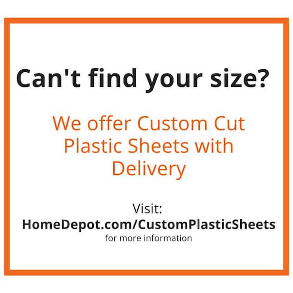 OPTIX - 20 in. x 32 in. x 0.093 (3/32) in. Clear Acrylic Sheet