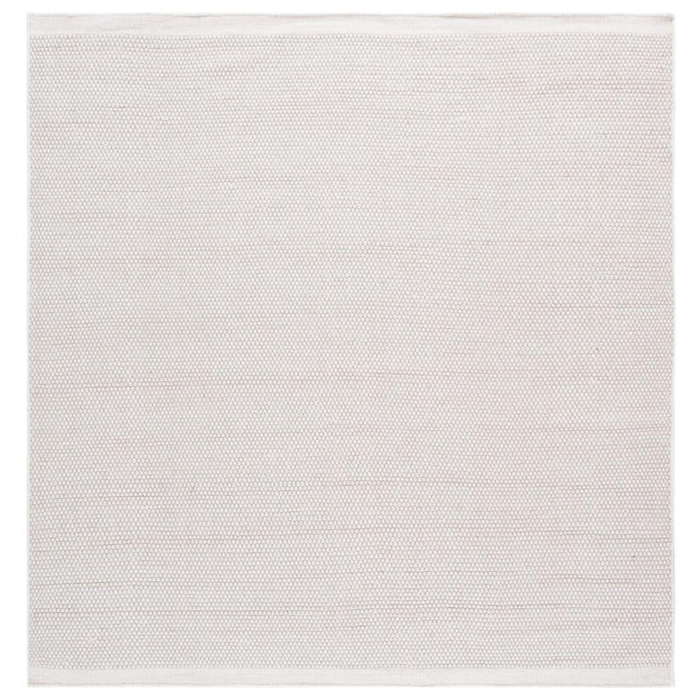 SAFAVIEH Vermont 7 ft. x 7 ft. Ivory Marle Solid Square Area Rug ...
