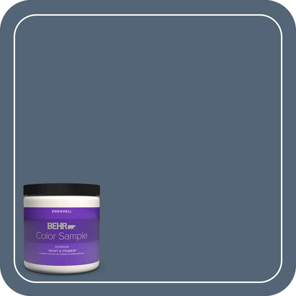 8 oz. #570F-6 Mood Indigo Eggshell Enamel Interior Paint & Primer Color Sample price history on PriceWatchPro