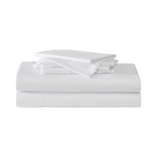 Eddie Bauer Logan Collection 6-Piece White Microfiber Full Sheet Set