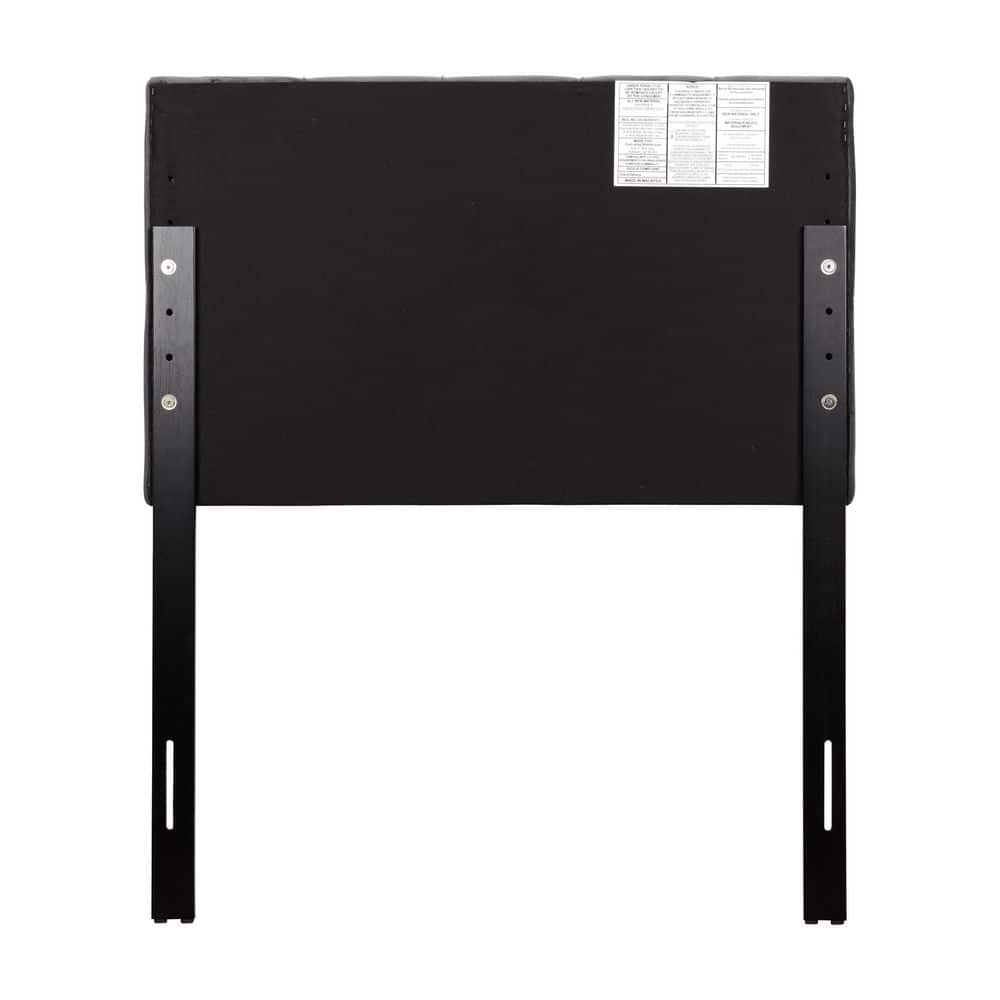 Catalina Twin Dark Gray Velvet Upholstered Tufted Headboard