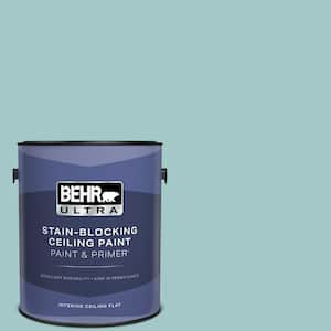 1 gal. #PPU13-10 Ocean Boulevard Ceiling Flat Interior Paint & Primer