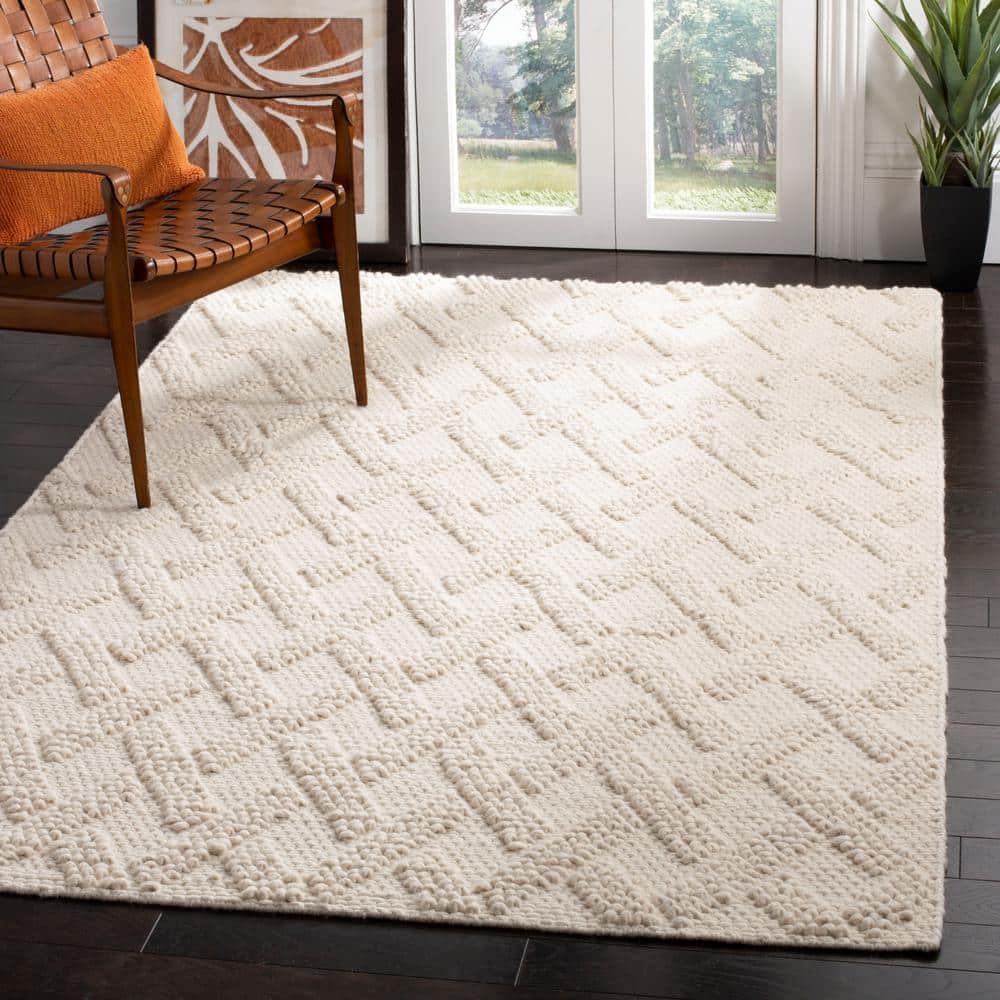 Natura 6 ft. x 6 ft. Ivory/Beige Geometric Square Area Rug price history on PriceWatchPro
