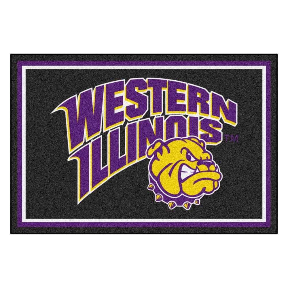 FANMATS NCAA Western Illinois University Black ft. x ft. Indoor Area  Rug 20305 The Home Depot