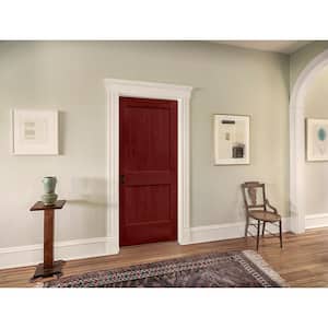 28 in. x 80 in. Monroe Amaretto Stain Right-Hand Solid Core Molded Composite MDF Single Prehung Interior Door