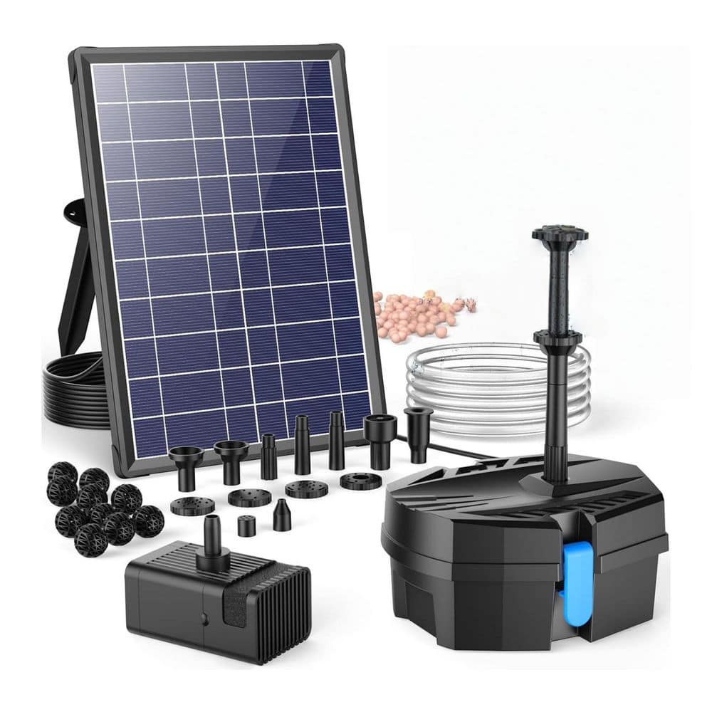 8-Watt Solar Pond Filter with Water Shortage Protection Water Pump and Clear Tubing for Pond Fish Tank Bird Bath Garden price history on PriceWatchPro