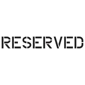 4 in. Reserved Stencil