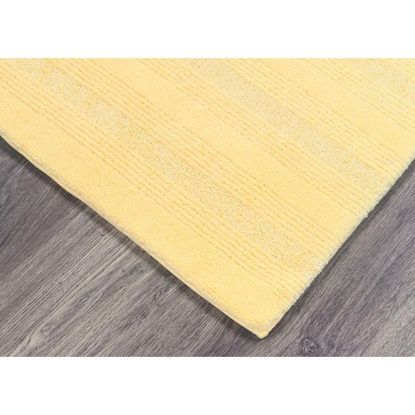 22 in. x 60 in. Rubber Ducky Yellow Essence Nylon Bathroom Rug