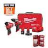Milwaukee M12 FUEL 12-Volt Cordless Hammer Drill & Impact Driver Combo Kit with Impact Duty Driver Alloy Steel Bit Set (50-Piece) 3497-22-48-32-4024