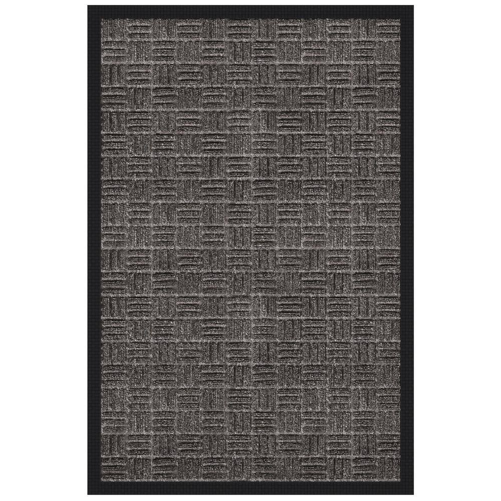 Easy clean, Waterproof Non-Slip 2x3 Indoor/Outdoor Rubber Doormat, 24 in. x 36 in., Black price history on PriceWatchPro