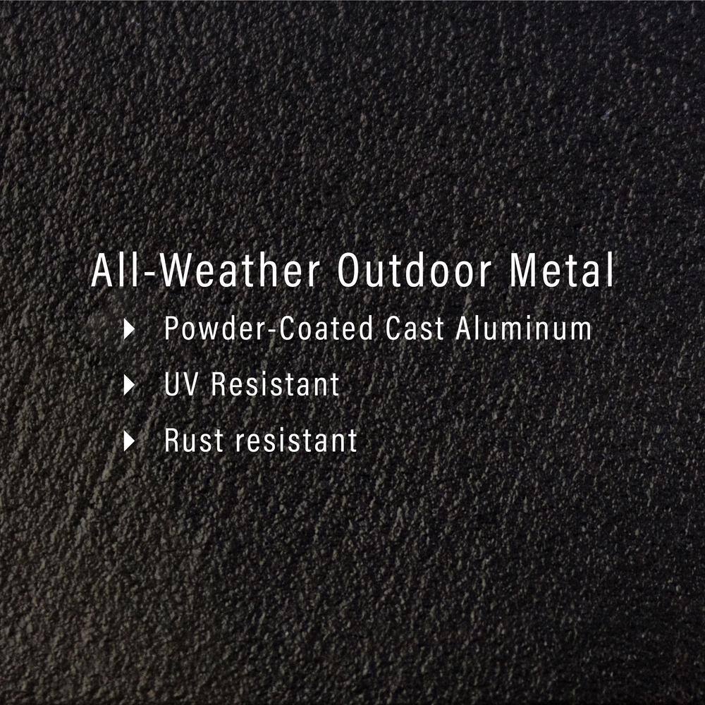 Sedona Black Cast Aluminum 5-Piece Round Patio Dining Set