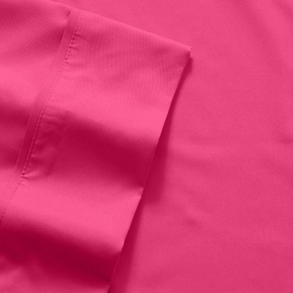 Fuchsia Microfiber Queen 6-Piece Bedding Set