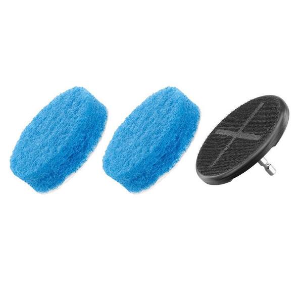 RYOBI 3.5 in. Scour Pad Cleaning Accessory Kit (3-Piece) with Hex