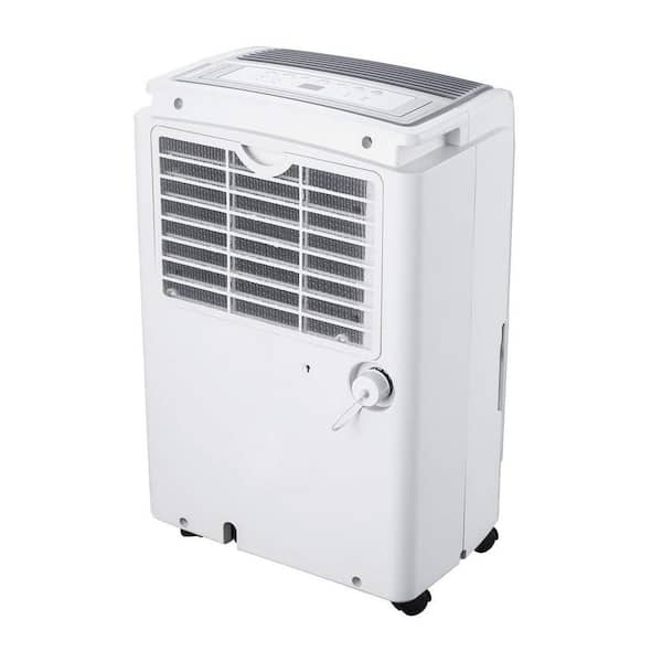  BLACK+DECKER 1500 Sq. Ft. Dehumidifier for Medium to Large  Spaces and Basements, Energy Star Certified, Portable, BDT20WTB , White