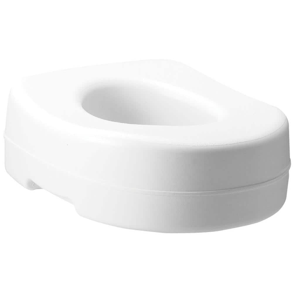 Carex - 5-inch Raised Toilet Seat - WHITE