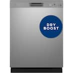 24 In. Front Control Built-In Tall Tub Dishwasher in Stainless Steel with 4-Cycles