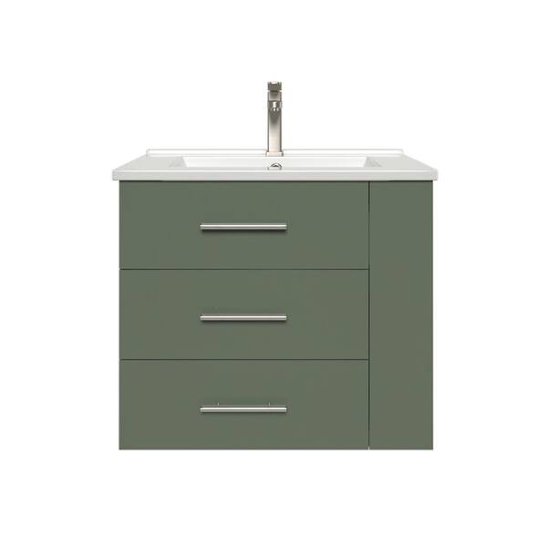 HOMEVY STUDIO Rita 24.25 in. Single Sink Wallmount Bath Vanity