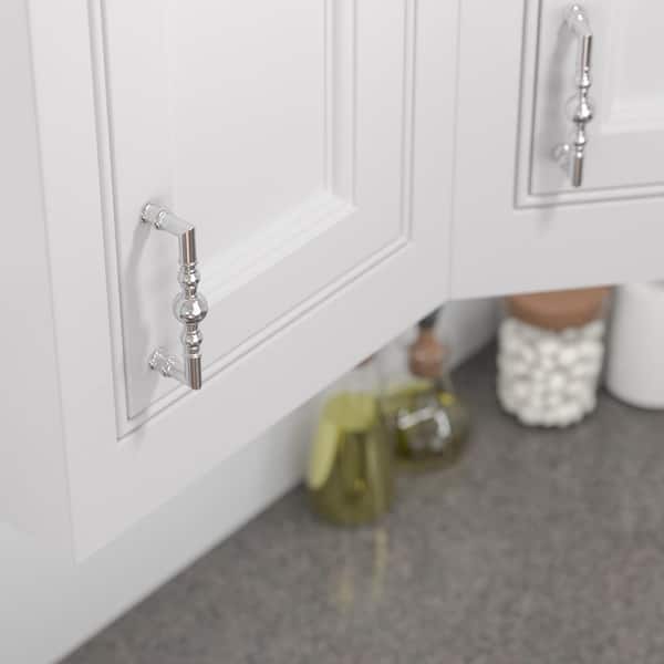 Firenze Collection 5-1/16 in. (128 mm) Classic Chrome Round Cabinet Bar Pull