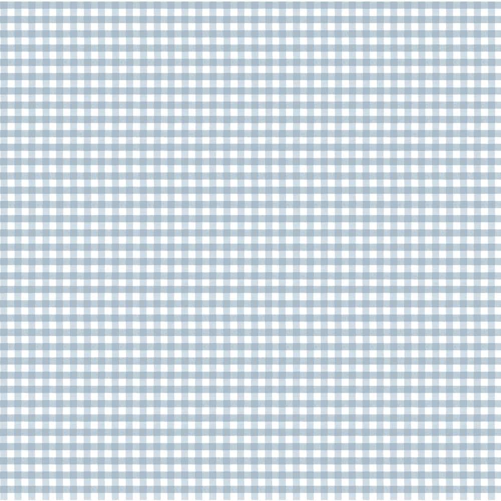 Little Explorers 2 Blue 2-Toned Gingham Matte Finish Non-Pasted Non-Woven W