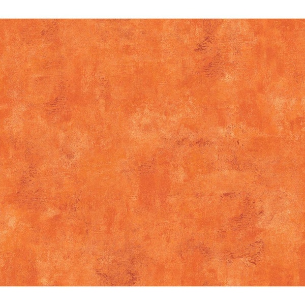 The Wallpaper Company 8 in. x 10 in. Orange Faux Textured Wallpaper Sample