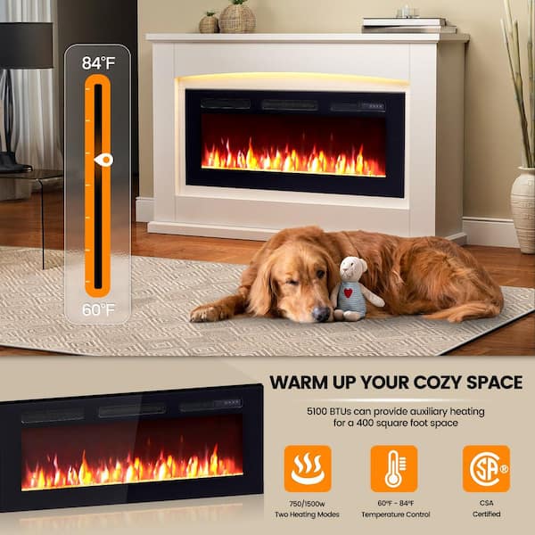 Edendirect 40 in. Freestanding and Wall Mounted Electric