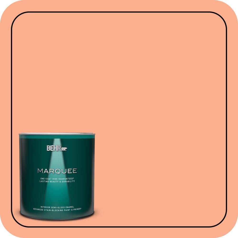 1 qt. #220B-4 Orange Grove Semi-Gloss Enamel Interior Paint & Primer price history on PriceWatchPro