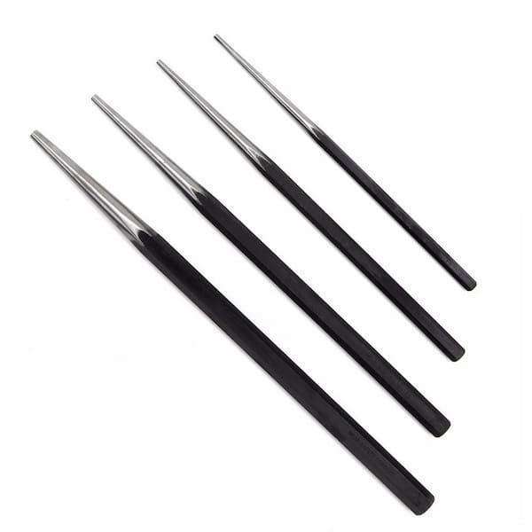 Stark Long Tapered Alignment Drift Punch Set Mechanics Steel Taper Tools Punches (4-Piece)