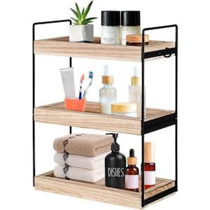 JayRex Bathroom Organizer Countertop Corner Shelf, 3 Tier Moveable  Organizer for Make Up, Dresser Table, Desktop (White)