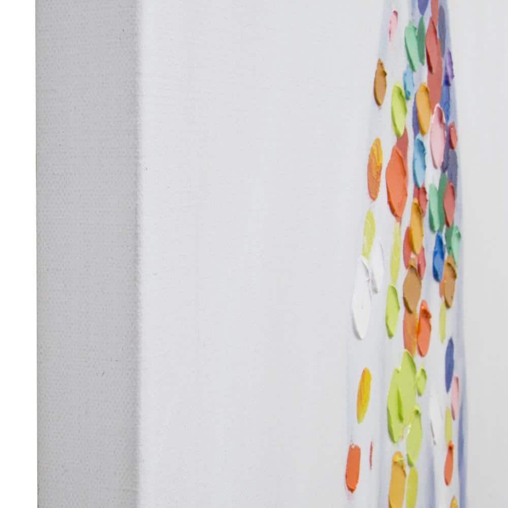 Rainbow Dalmatian Whimsical Canvas Art, 40" x 28"