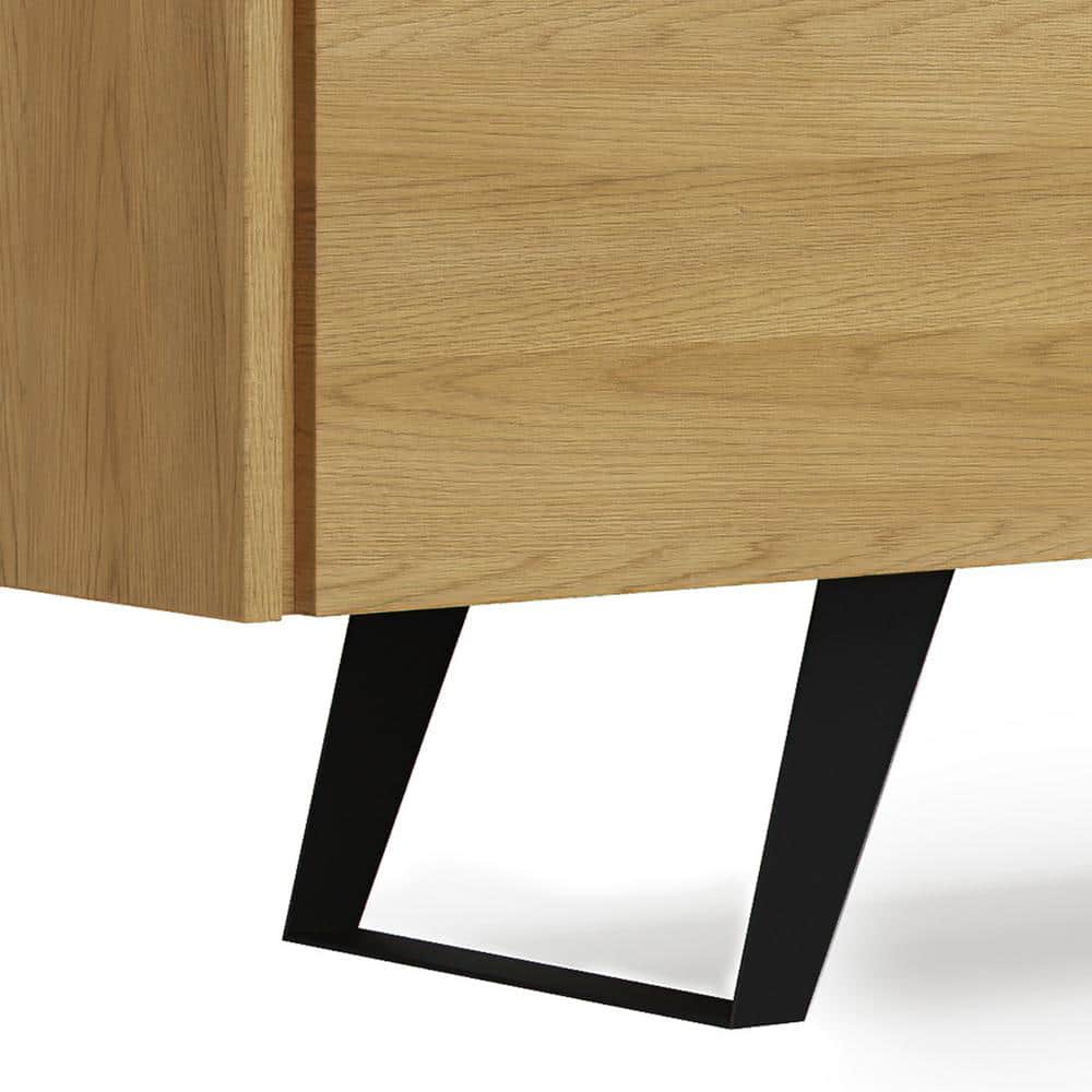 Lowry 72 inch Oak TV Media Stand with Cabinet