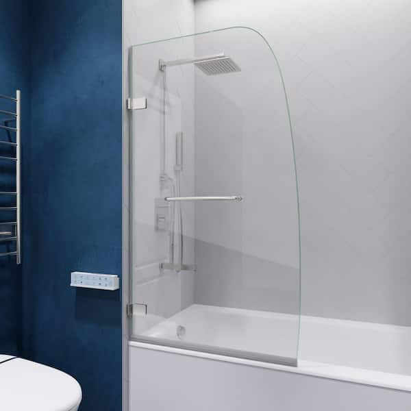 アバシ ANZZI Vensea Series 31.5 in. x 58 in. Frameless Hinged Bathtub