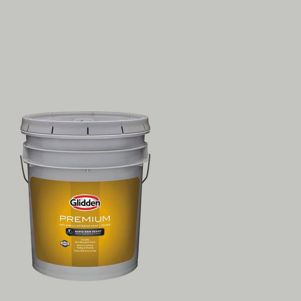 Glidden Premium 5 gal. PPG0997-2 Felted Wool Semi-Gloss Exterior