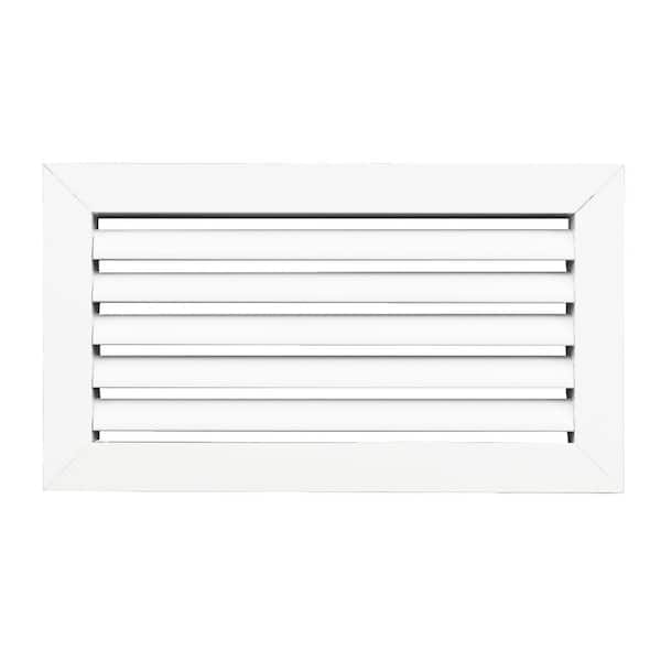 ACLAMINAIRE 12 in. x 6 in. Aluminum Return Air Grille in White