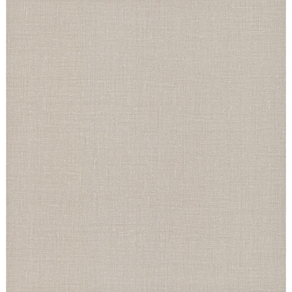 York Wallcoverings Linen Gesso Weave Beige Textured Non-pasted Vinyl Wallpaper Roll
