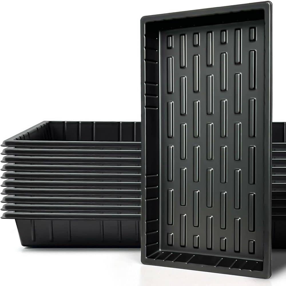 Heavy Duty Plant Nursery Seed Starter Trays for 72/128 Cell Plug Transplant Growing Microgreens Without Holes 10-Pack price history on PriceWatchPro