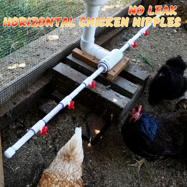16 Pack Chicken Waterer Nipples PVC Tee Fittings Sierra - View #9