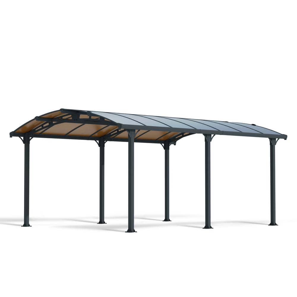 Tucson 12' x 16' Gray and Bronze Aluminum Gazebo