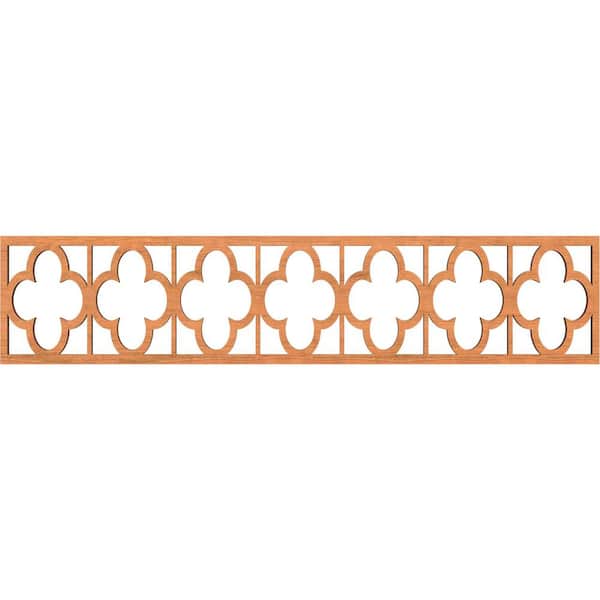 Ekena Millwork Woodall Fretwork 0.375 in. D x 46.75 in. W x 10 in. L Cherry Wood Panel Moulding