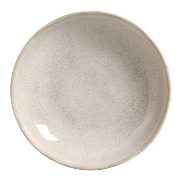 PORTO BRASIL 35.66 fl. oz. Latte Beige Stoneware Pasta Bowl (Set of 6)