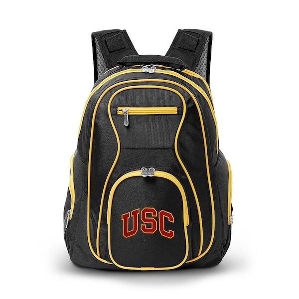 Denco NCAA Southern Cal Trojans 19 in. Black Trim Color Laptop Backpack