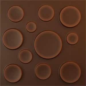 19-5/8"W x 19-5/8"H Cosmo EnduraWall Decorative 3D Wall Panel, Aged Metallic Rust (Covers 2.67 Sq.Ft.)