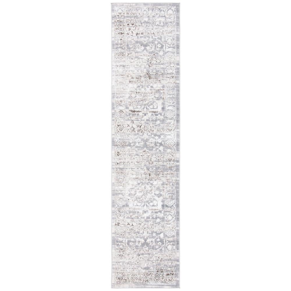 Orchard 2 ft. x 9 ft. Gray/Light Gray Distressed Oriental Runner Rug price history on PriceWatchPro