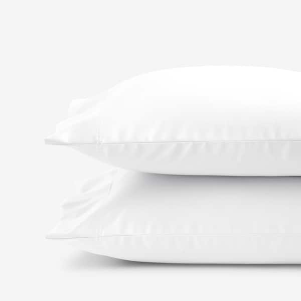 Legends Hotel White 450-Thread Count Wrinkle-Free Supima Cotton Sateen King Pillowcase (Set of 2)