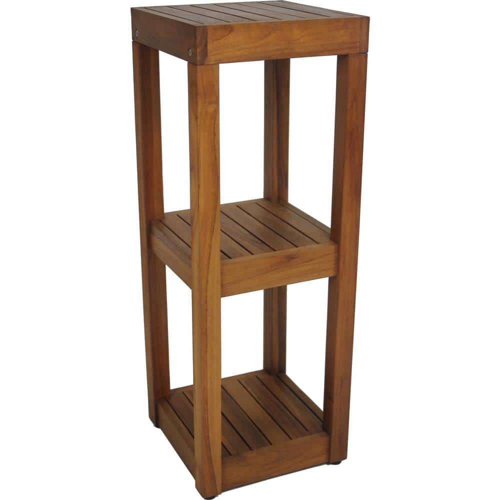 The Original Sula™ 12 in. x 12 in. x 33.25 in. Square 3 -Tier Bath Stand 
