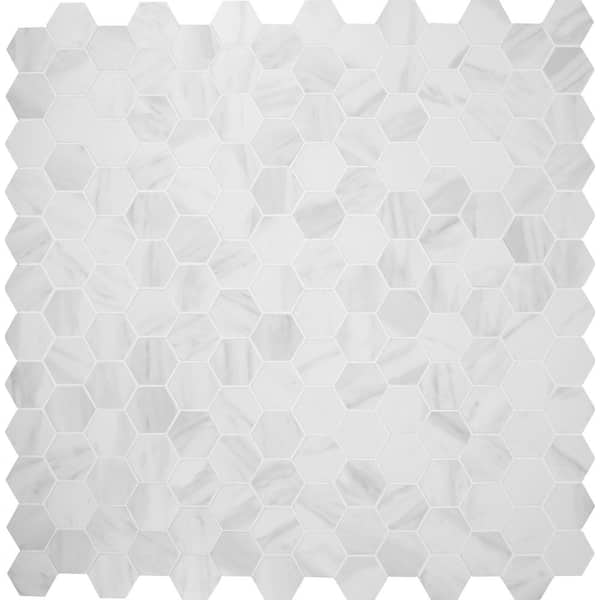 MSI Kolasus White Hexagon 12 in. x 12 in. Matte Porcelain Floor and Wall Tile (1 sq. ft./Each)