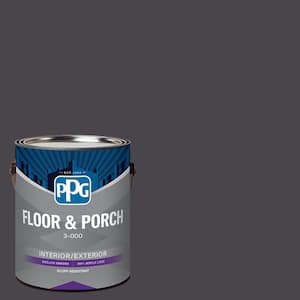 1 gal. PPG1003-7 Blackhearth Satin Interior/Exterior Floor and Porch Paint